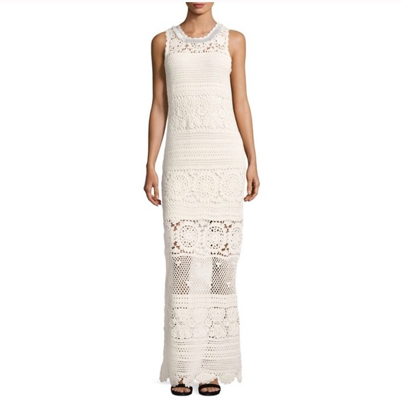 Elie Tahari Dresses & Skirts - Elie Tahari Vala sweater crochet dress